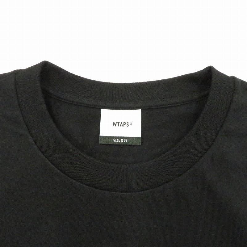 W)TAPS | ダブルタップス SYSTEM/SS/COTTON 半袖Ｔシャツ 261ATDT-STM02S ブラック サイズ：2【瀬戸大橋店】