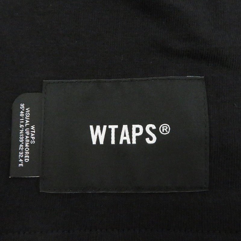 W)TAPS | ダブルタップス SYSTEM/SS/COTTON 半袖Ｔシャツ 261ATDT-STM02S ブラック サイズ：2【瀬戸大橋店】