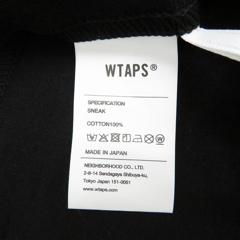 W)TAPS | ダブルタップス SYSTEM/SS/COTTON 半袖Ｔシャツ 261ATDT-STM02S ブラック サイズ：2【瀬戸大橋店】
