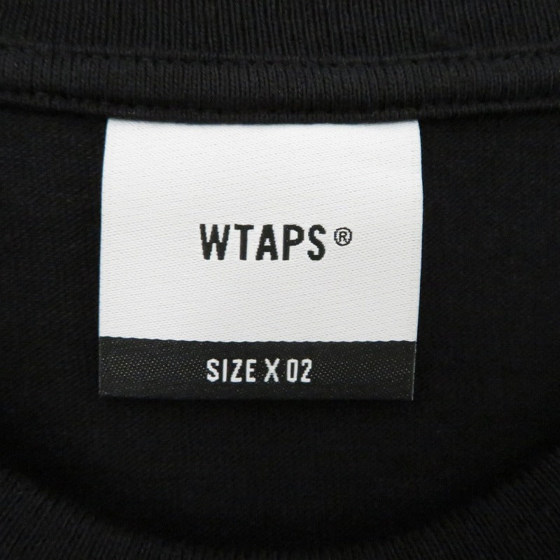 W)TAPS | ダブルタップス SYSTEM/SS/COTTON 半袖Ｔシャツ 261ATDT-STM02S ブラック サイズ：2【瀬戸大橋店】