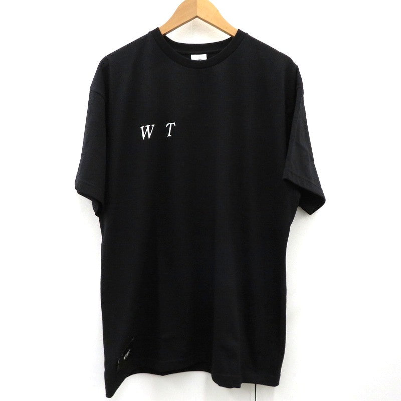 W)TAPS | ダブルタップス SYSTEM/SS/COTTON 半袖Ｔシャツ 261ATDT-STM02S ブラック サイズ：3【瀬戸大橋店】