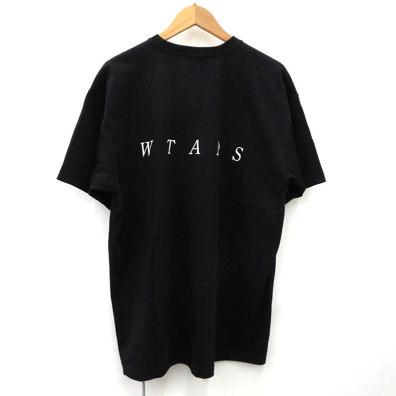 W)TAPS | ダブルタップス SYSTEM/SS/COTTON 半袖Ｔシャツ 261ATDT-STM02S ブラック サイズ：3【瀬戸大橋店】