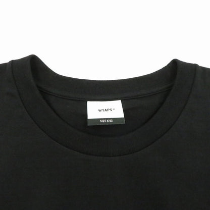 W)TAPS | ダブルタップス SYSTEM/SS/COTTON 半袖Ｔシャツ 261ATDT-STM02S ブラック サイズ：3【瀬戸大橋店】