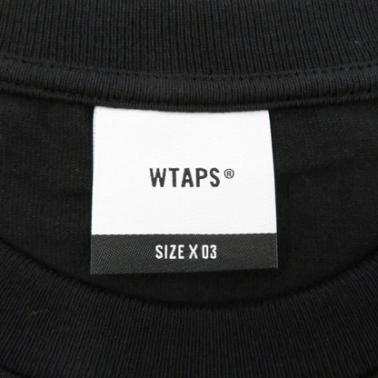 W)TAPS | ダブルタップス SYSTEM/SS/COTTON 半袖Ｔシャツ 261ATDT-STM02S ブラック サイズ：3【瀬戸大橋店】