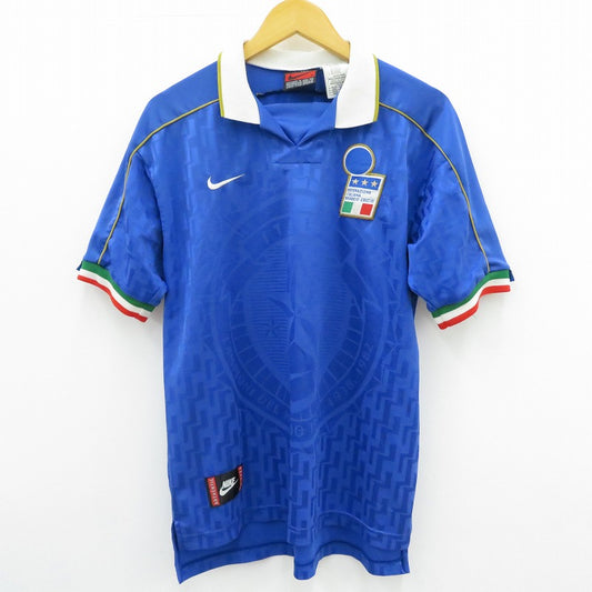 NIKE(VINTAGE) | ナイキヴィンテージ 95/96イタリア代表 ポロシャツ ブルー サイズ：M【瀬戸大橋店】