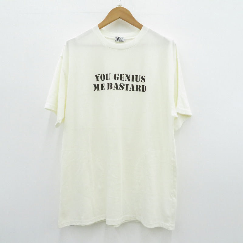 HYSTERIC GLAMOUR | ヒステリックグラマー You Genius Me Bastard/オーバーサイズポケットTee 半袖Ｔシャツ 02181CT04 ホワイト サイズ：L【瀬戸大橋店】