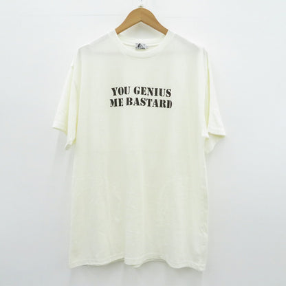 HYSTERIC GLAMOUR | ヒステリックグラマー You Genius Me Bastard/オーバーサイズポケットTee 半袖Ｔシャツ 02181CT04 ホワイト サイズ：L【瀬戸大橋店】