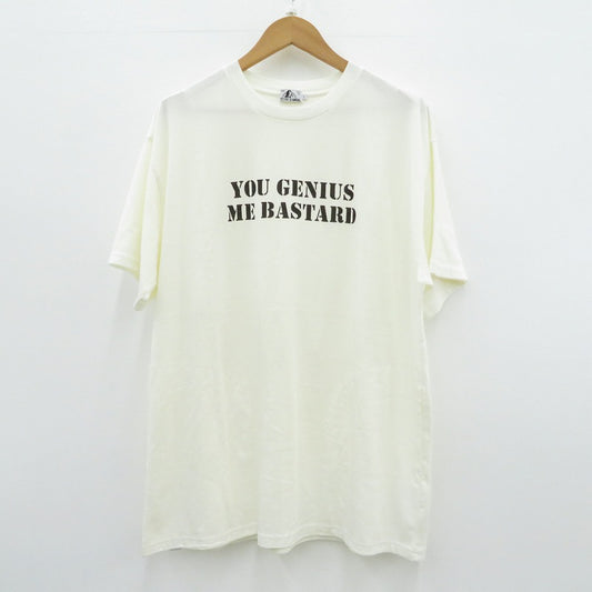 HYSTERIC GLAMOUR | ヒステリックグラマー You Genius Me Bastard/オーバーサイズポケットTee 半袖Ｔシャツ 02181CT04 ホワイト サイズ：L【瀬戸大橋店】