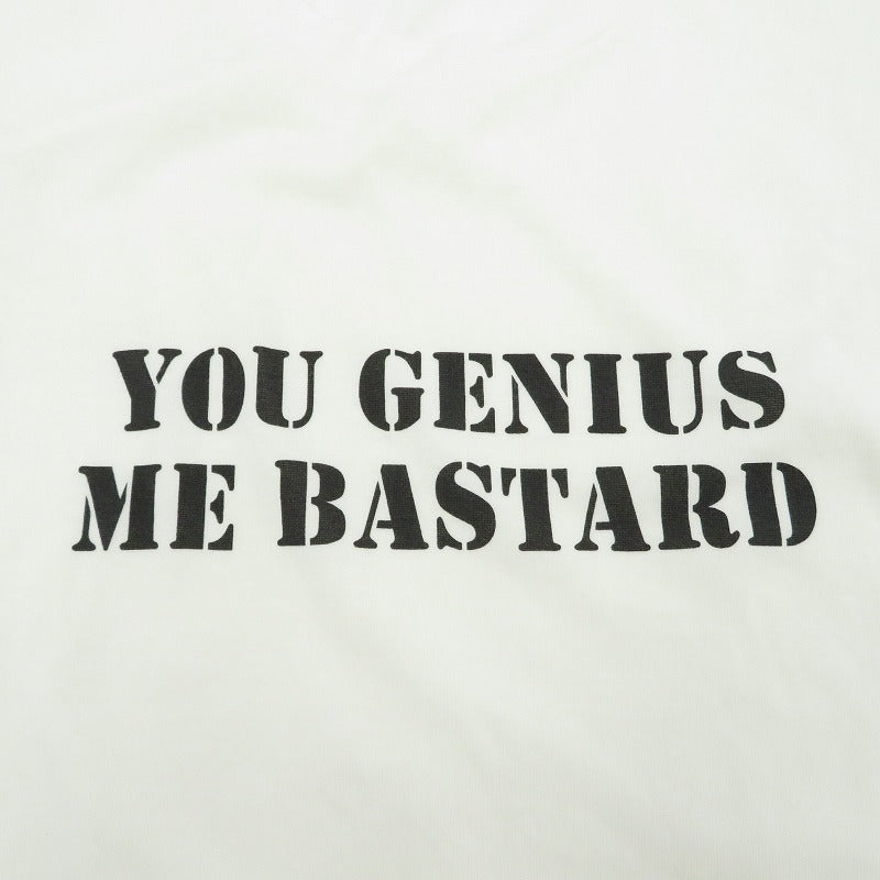 HYSTERIC GLAMOUR | ヒステリックグラマー You Genius Me Bastard/オーバーサイズポケットTee 半袖Ｔシャツ 02181CT04 ホワイト サイズ：L【瀬戸大橋店】