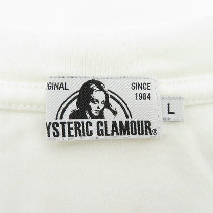 HYSTERIC GLAMOUR | ヒステリックグラマー You Genius Me Bastard/オーバーサイズポケットTee 半袖Ｔシャツ 02181CT04 ホワイト サイズ：L【瀬戸大橋店】
