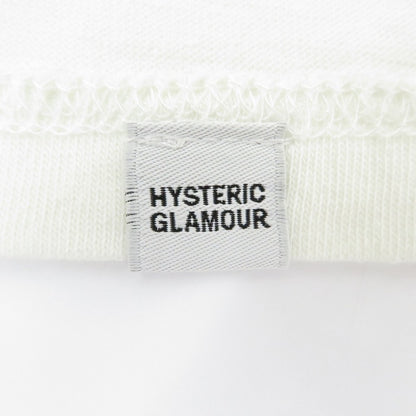 HYSTERIC GLAMOUR | ヒステリックグラマー You Genius Me Bastard/オーバーサイズポケットTee 半袖Ｔシャツ 02181CT04 ホワイト サイズ：L【瀬戸大橋店】