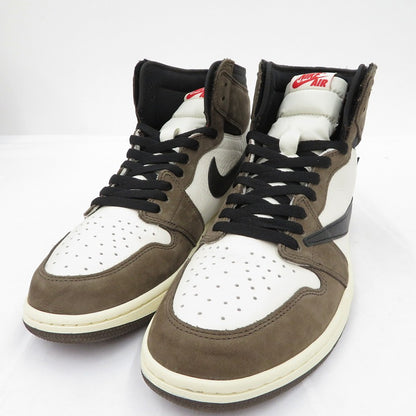 NIKE | ナイキ Travis Scott×AJ1 Retro High OG TS SP スニーカー CD4487-100 エアジョーダン ブラウン 29cm【瀬戸大橋店】