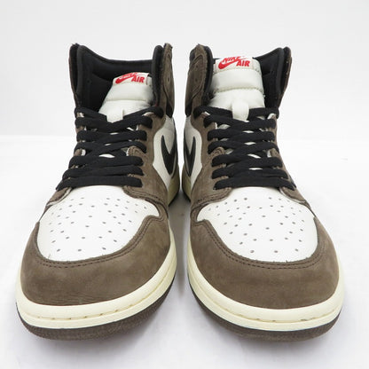 NIKE | ナイキ Travis Scott×AJ1 Retro High OG TS SP スニーカー CD4487-100 エアジョーダン ブラウン 29cm【瀬戸大橋店】