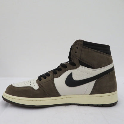 NIKE | ナイキ Travis Scott×AJ1 Retro High OG TS SP スニーカー CD4487-100 エアジョーダン ブラウン 29cm【瀬戸大橋店】