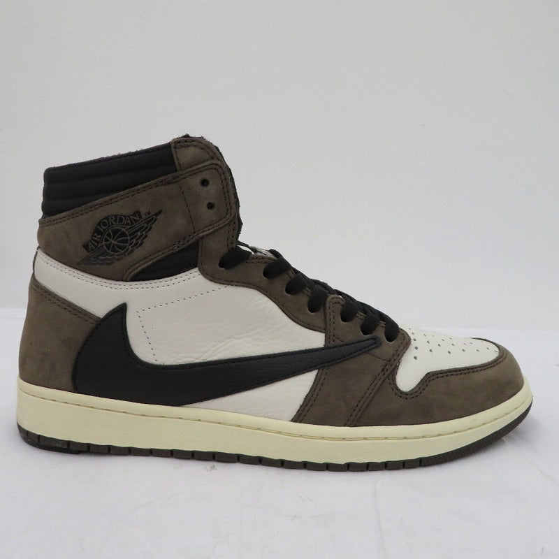 NIKE | ナイキ Travis Scott×AJ1 Retro High OG TS SP スニーカー CD4487-100 エアジョーダン ブラウン 29cm【瀬戸大橋店】