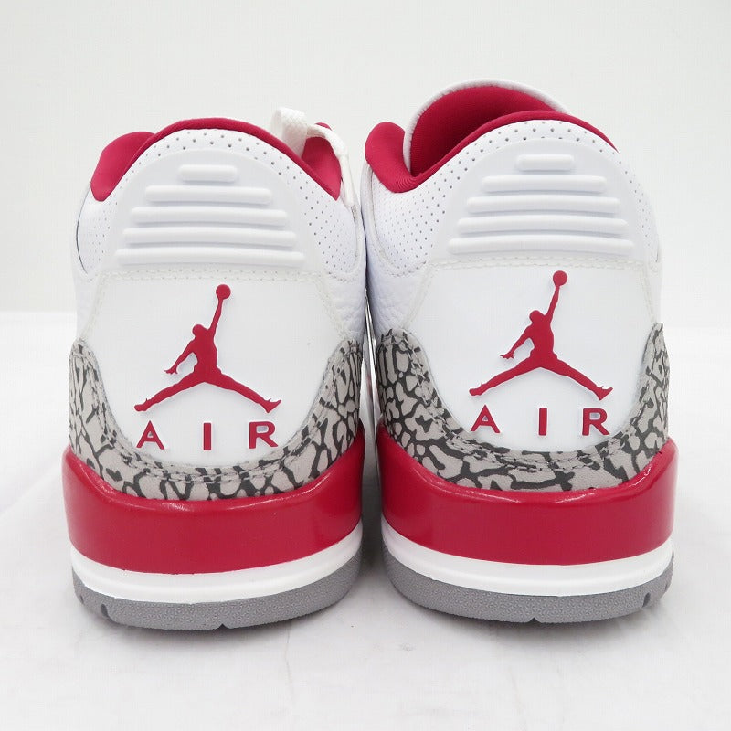 NIKE | ナイキ Air Jordan 3 'Cardinal Red' スニーカー CT8532-126 エアジョーダン ホワイト 26cm【瀬戸大橋店】