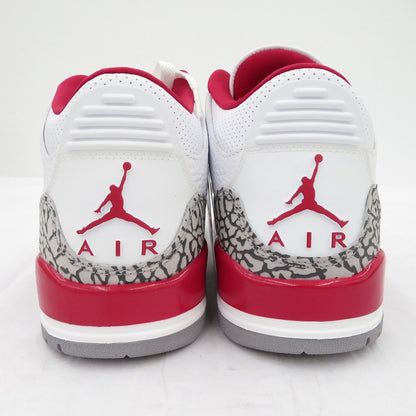 NIKE | ナイキ Air Jordan 3 'Cardinal Red' スニーカー CT8532-126 エアジョーダン ホワイト 26cm【瀬戸大橋店】
