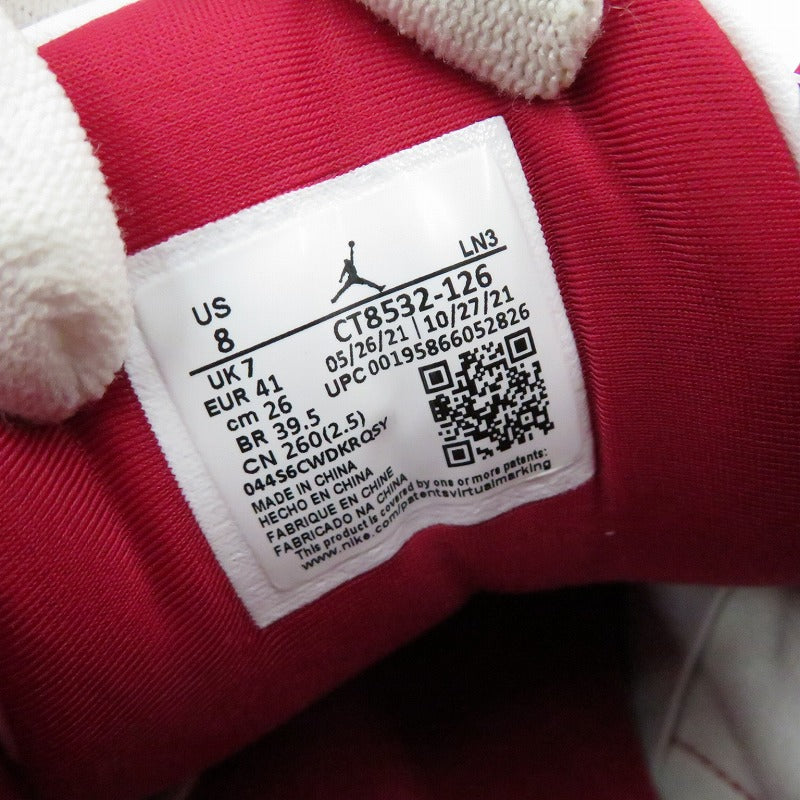 NIKE | ナイキ Air Jordan 3 'Cardinal Red' スニーカー CT8532-126 エアジョーダン ホワイト 26cm【瀬戸大橋店】