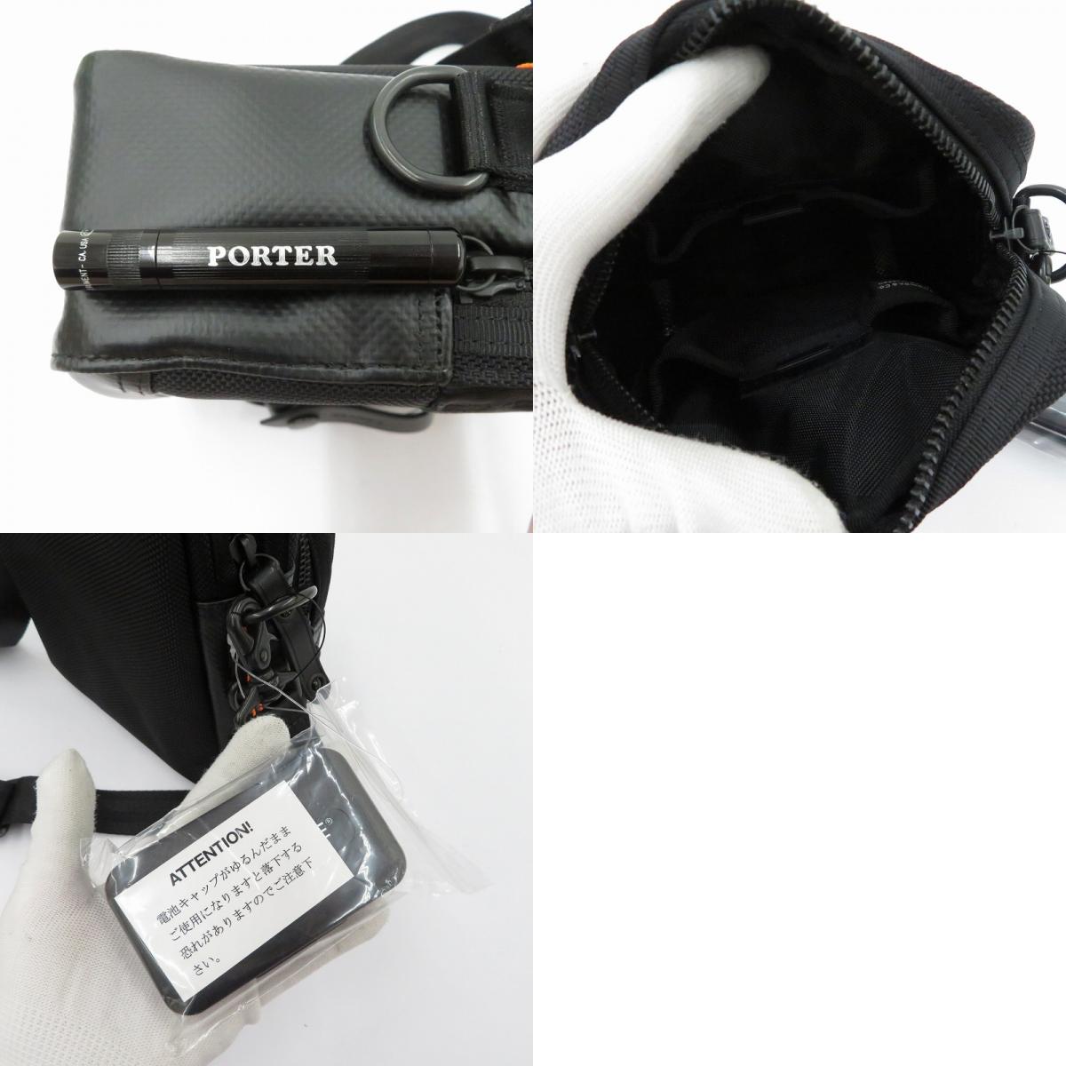 PORTER HEAT | ポーター　ヒート SHOULDER BAG ショルダーバッグ 703-06977 ブラック【瀬戸大橋店】