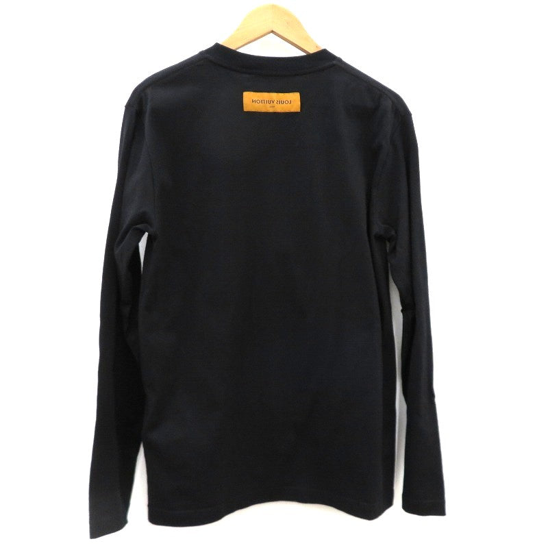 LOUIS VUITTON | ルイ・ヴィトン ｴﾝﾎﾞｽLVﾛｺﾞL/S Tｼｬﾂ 長袖Ｔシャツ RM261MJ NPG HSY43W ブラック サイズ：M【瀬戸大橋店】