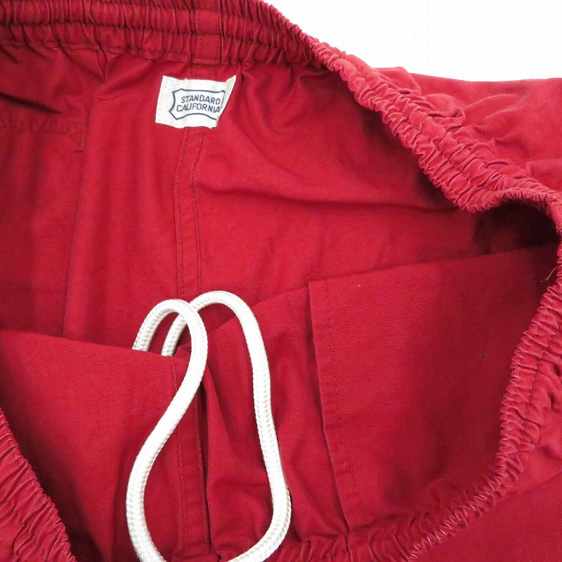 STANDARD CALIFORNIA | スタンダードカリフォルニア SD Heavy Duty Classic Easy Shorts ショートパンツ レッド【瀬戸大橋店】