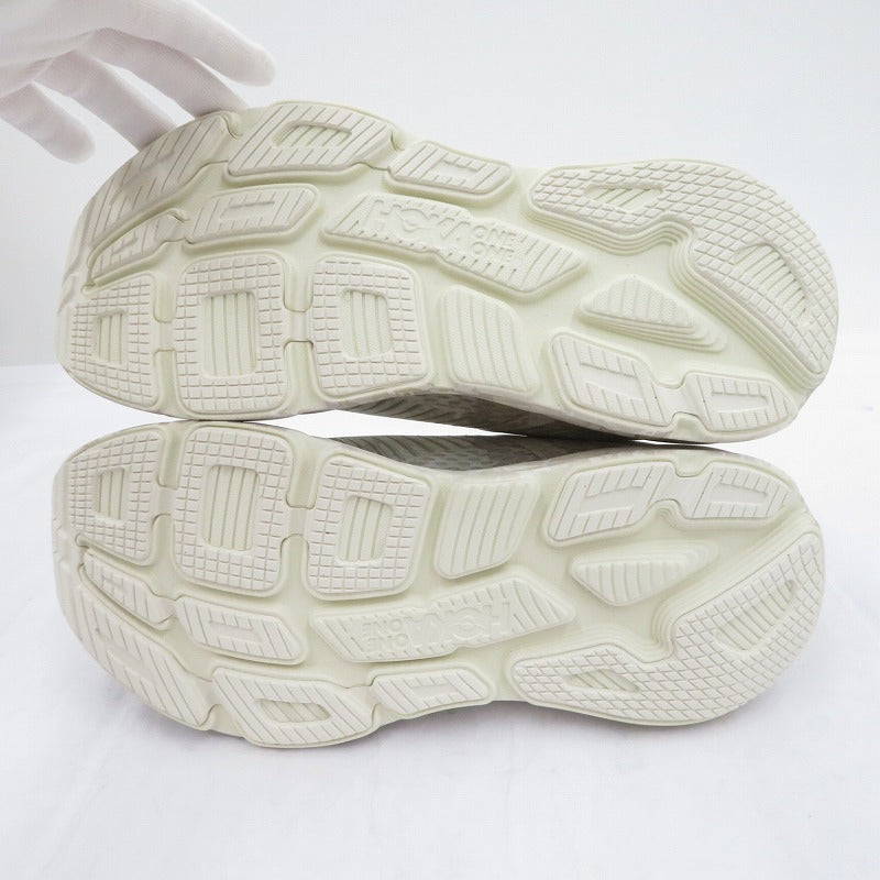 HOKA ONEONE | ホカオネオネ Bondi 7 BEAMS スニーカー F27226E ホワイト 27.5cm【瀬戸大橋店】