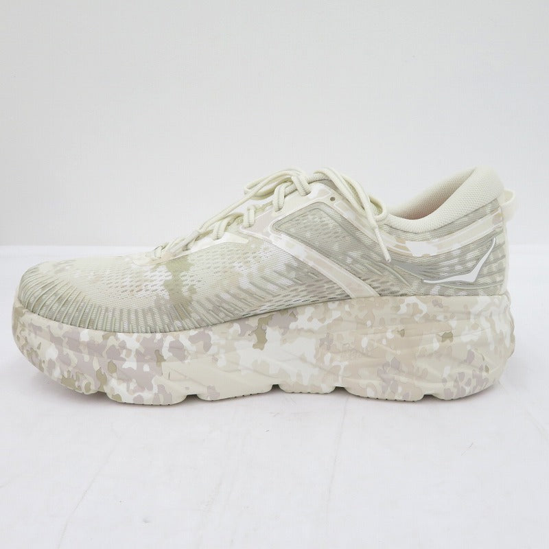 HOKA ONEONE | ホカオネオネ Bondi 7 BEAMS スニーカー F27226E ホワイト 27.5cm【瀬戸大橋店】