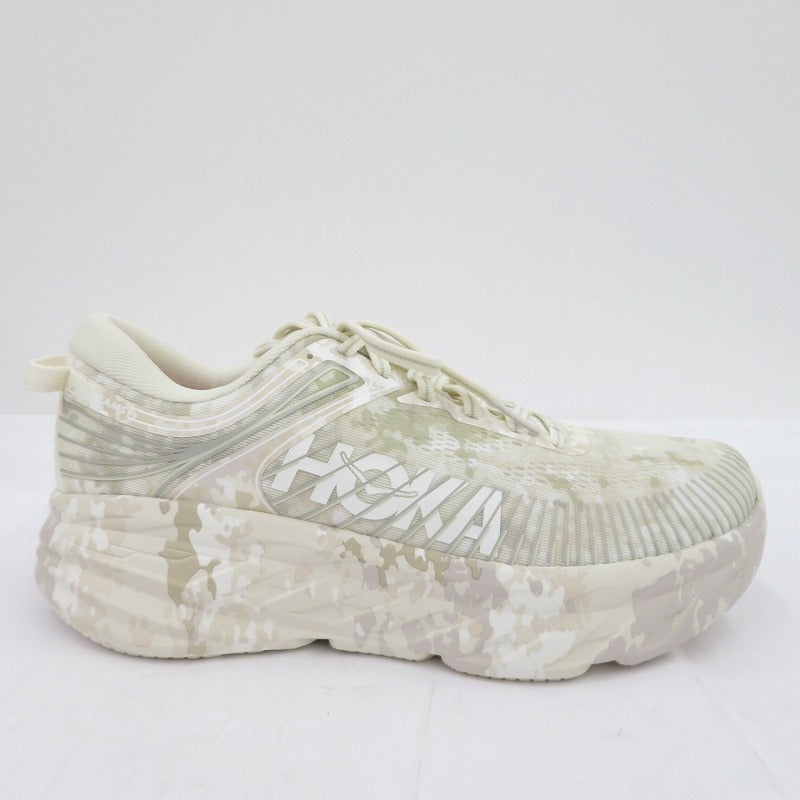 HOKA ONEONE | ホカオネオネ Bondi 7 BEAMS スニーカー F27226E ホワイト 27.5cm【瀬戸大橋店】