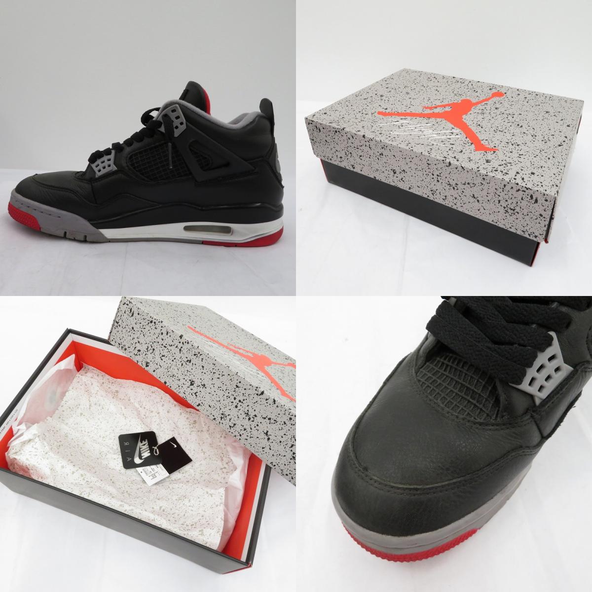 NIKE | ナイキ Air Jordan 4 Retro 'Bred Reimagined' スニーカー FV5029-006 エアジョーダン ブラック 27.5cm【瀬戸大橋店】