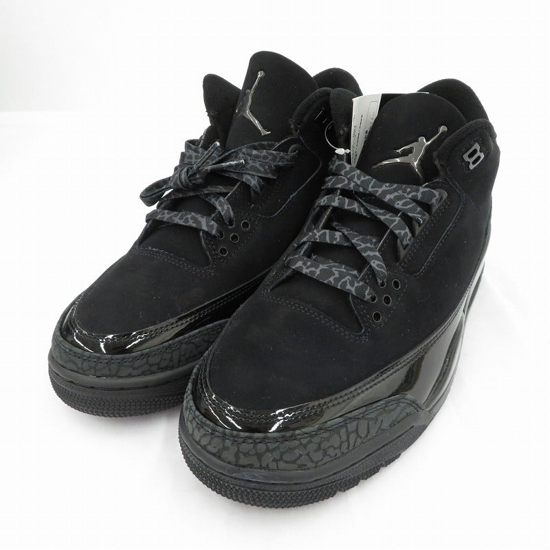 NIKE | ナイキ Air Jordan 3 Retro 'Black Cat' (2025) スニーカー CT8532-001 エアジョーダン ブラック 26.5cm【瀬戸大橋店】