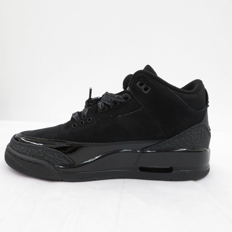 NIKE | ナイキ Air Jordan 3 Retro 'Black Cat' (2025) スニーカー CT8532-001 エアジョーダン ブラック 26.5cm【瀬戸大橋店】