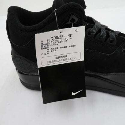 NIKE | ナイキ Air Jordan 3 Retro 'Black Cat' (2025) スニーカー CT8532-001 エアジョーダン ブラック 26.5cm【瀬戸大橋店】