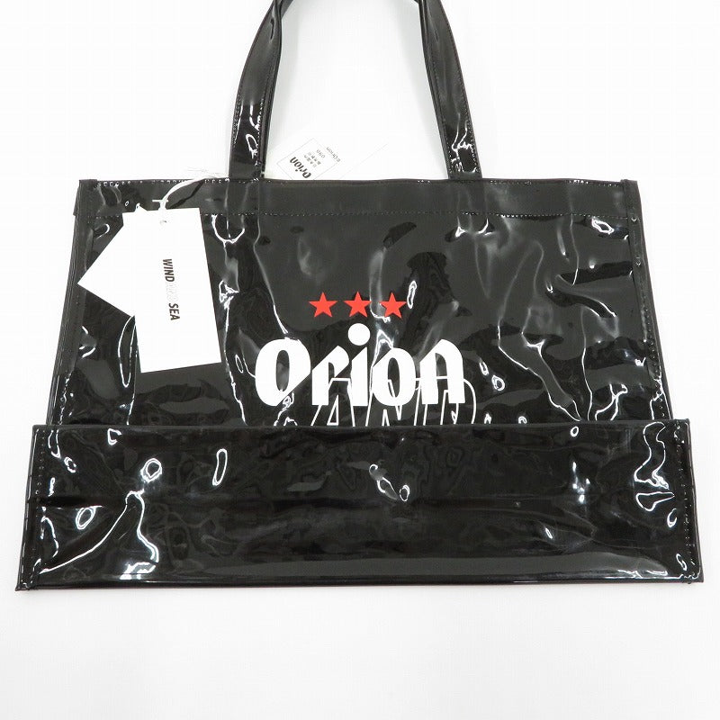 WIND AND SEA | ウィンダンシーウインダンシー ORION BEER x WDS CLEAR TOTE BAG トートバッグ WDS-C-ORB-26-Q4-AC-02 ブラック【瀬戸大橋店】