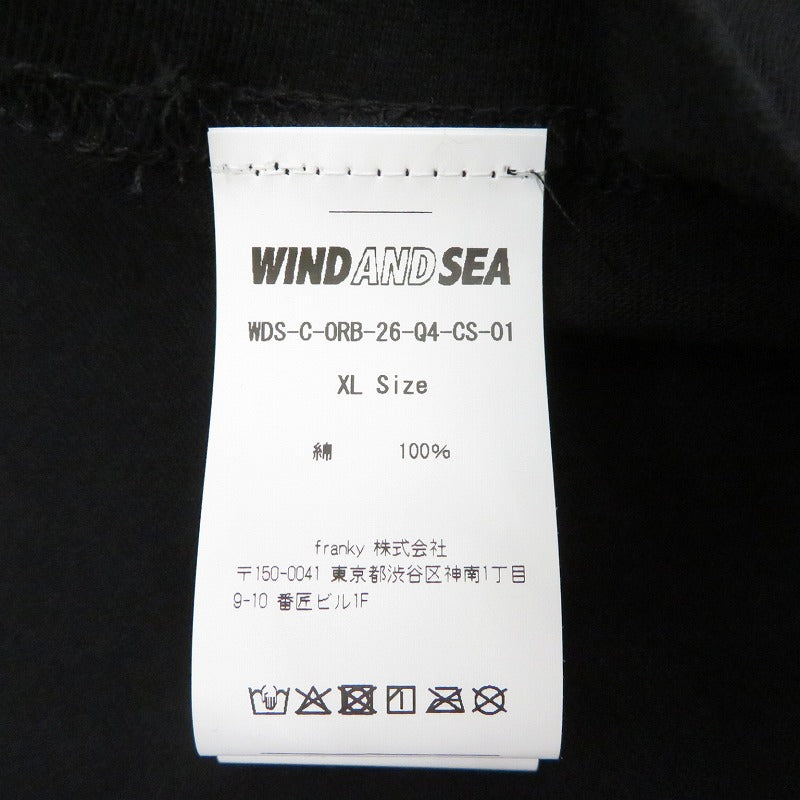 WIND AND SEA | ウィンダンシーウインダンシー ORION BEER x WDS OG LOGO S/S TEE 半袖Ｔシャツ WDS-C-ORB-26-Q4-CS-01 ブラック サイズ：XL【瀬戸大橋店】