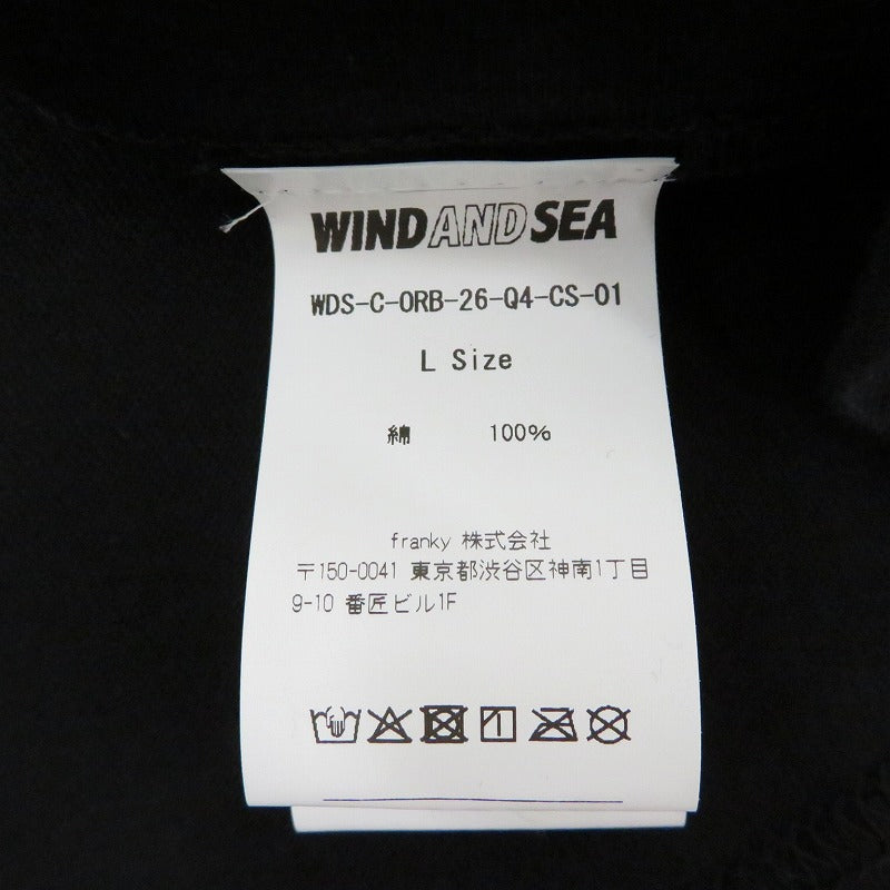 WIND AND SEA | ウィンダンシーウインダンシー ORION BEER x WDS OG LOGO S/S TEE 半袖Ｔシャツ WDS-C-ORB-26-Q4-CS-01 ブラック サイズ：L【瀬戸大橋店】