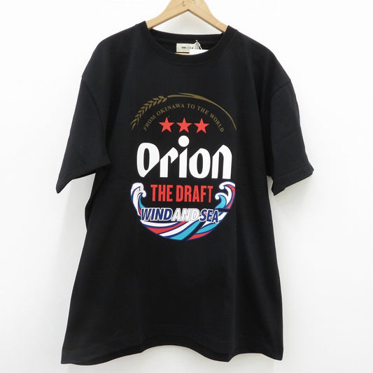 WIND AND SEA | ウィンダンシーウインダンシー ORION BEER x WDS LABEL S/S TEE 半袖Ｔシャツ WDS-C-ORB-26-Q4-CS-02 ブラック サイズ：L【瀬戸大橋店】