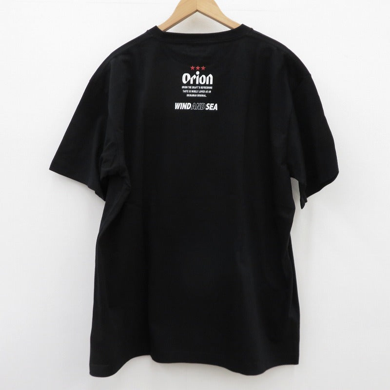 WIND AND SEA | ウィンダンシーウインダンシー ORION BEER x WDS LABEL S/S TEE 半袖Ｔシャツ WDS-C-ORB-26-Q4-CS-02 ブラック サイズ：L【瀬戸大橋店】