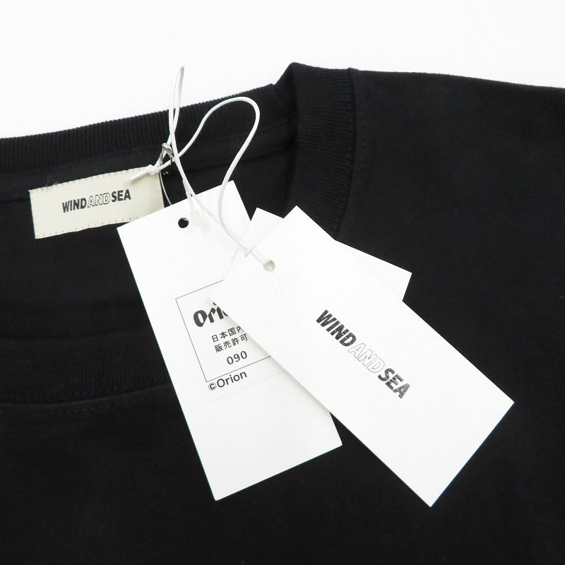 WIND AND SEA | ウィンダンシーウインダンシー ORION BEER x WDS LABEL S/S TEE 半袖Ｔシャツ WDS-C-ORB-26-Q4-CS-02 ブラック サイズ：L【瀬戸大橋店】