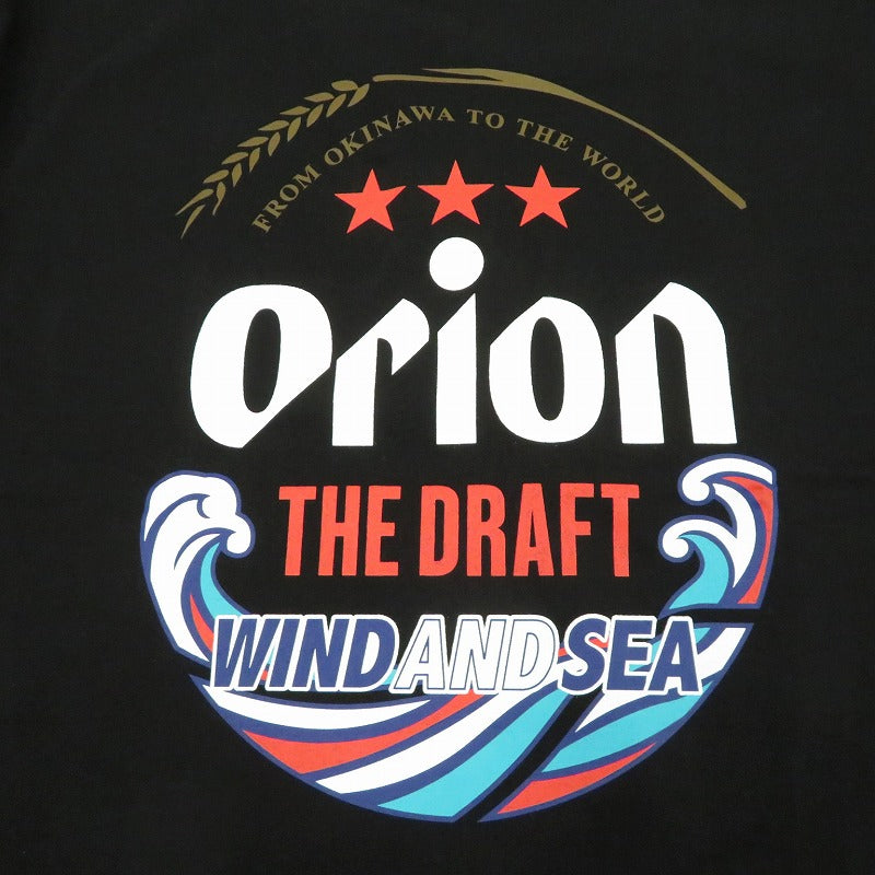 WIND AND SEA | ウィンダンシーウインダンシー ORION BEER x WDS LABEL S/S TEE 半袖Ｔシャツ WDS-C-ORB-26-Q4-CS-02 ブラック サイズ：L【瀬戸大橋店】