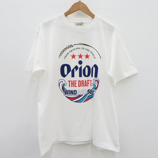 WIND AND SEA | ウィンダンシーウインダンシー ORION BEER x WDS LABEL S/S TEE 半袖Ｔシャツ WDS-C-ORB-26-Q4-CS-02 ホワイト サイズ：L【瀬戸大橋店】