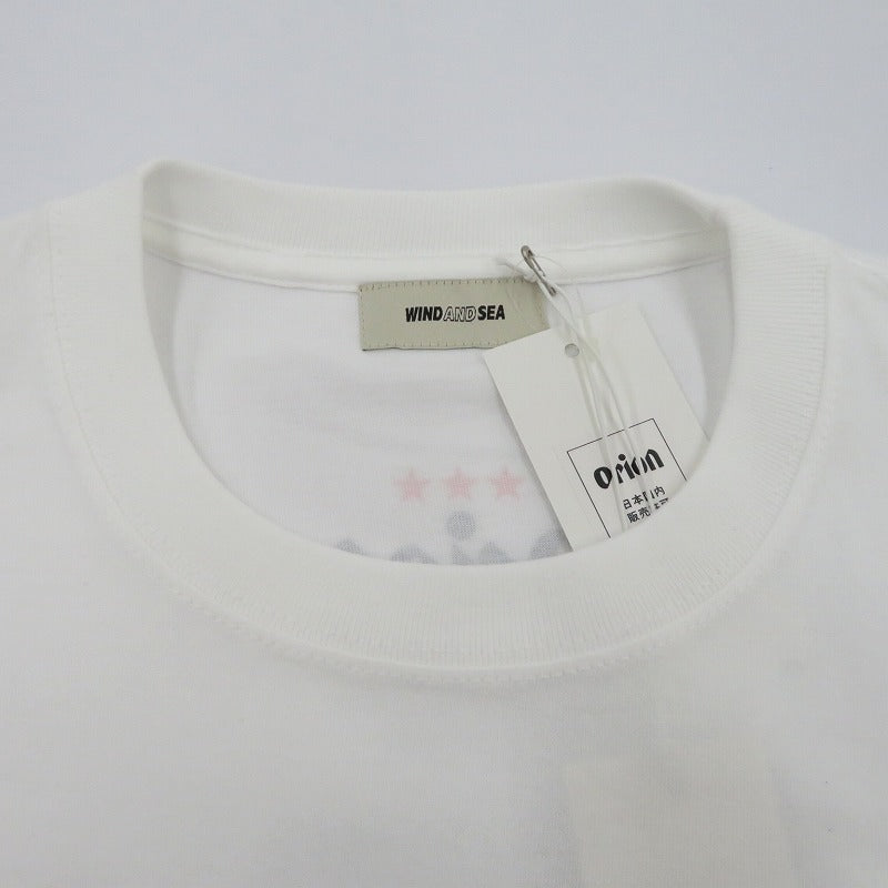 WIND AND SEA | ウィンダンシーウインダンシー ORION BEER x WDS LABEL S/S TEE 半袖Ｔシャツ WDS-C-ORB-26-Q4-CS-02 ホワイト サイズ：L【瀬戸大橋店】