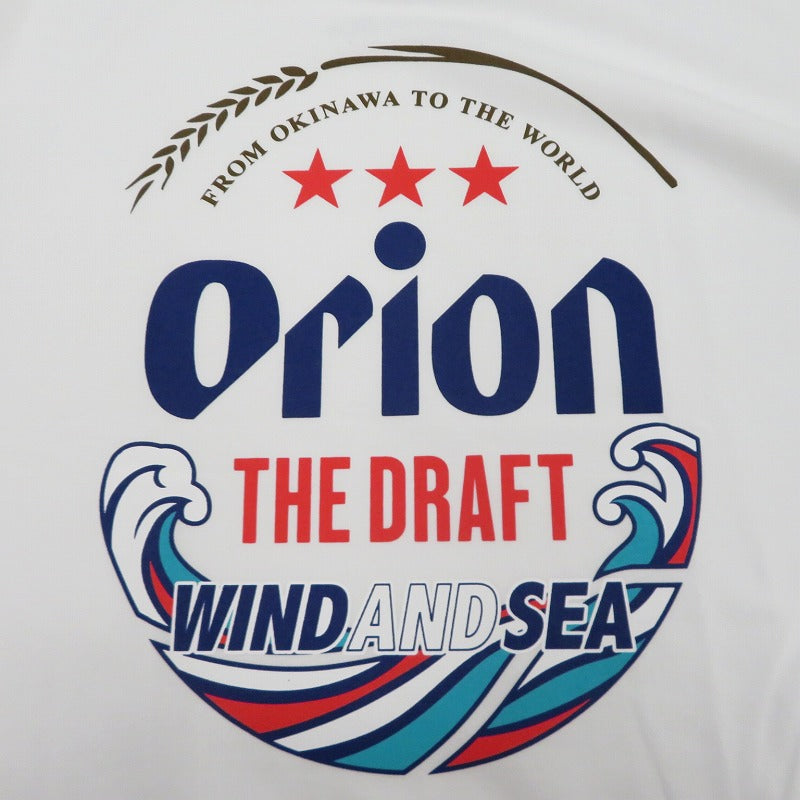 WIND AND SEA | ウィンダンシーウインダンシー ORION BEER x WDS LABEL S/S TEE 半袖Ｔシャツ WDS-C-ORB-26-Q4-CS-02 ホワイト サイズ：L【瀬戸大橋店】