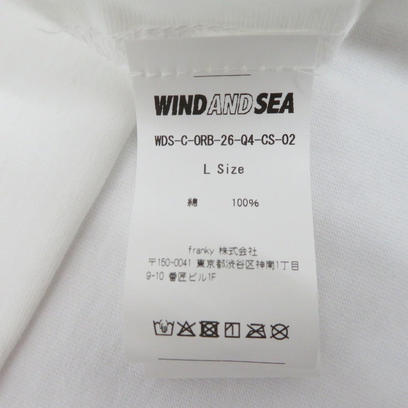 WIND AND SEA | ウィンダンシーウインダンシー ORION BEER x WDS LABEL S/S TEE 半袖Ｔシャツ WDS-C-ORB-26-Q4-CS-02 ホワイト サイズ：L【瀬戸大橋店】