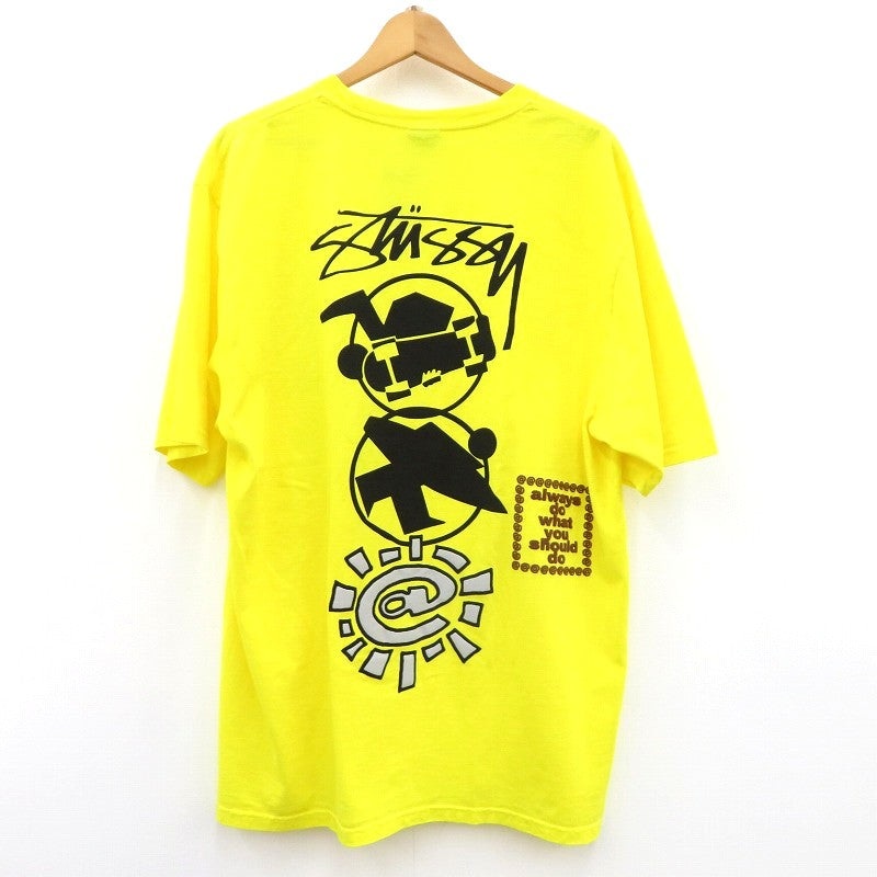 STUSSY | ステューシー Always Do What You Should Do 半袖Ｔシャツ 3904049 イエロー サイズ：L【瀬戸大橋店】