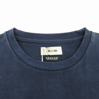 WIND AND SEA | ウィンダンシーウインダンシー ×DENHAM STRIPE PACHWORK SCISSORS TEE 半袖Ｔシャツ WDS-C-DHM-26-Q4-CS-05 ネイビー サイズ：XL【瀬戸大橋店】