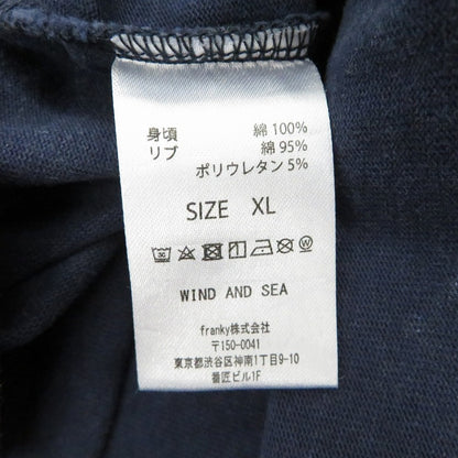 WIND AND SEA | ウィンダンシーウインダンシー ×DENHAM STRIPE PACHWORK SCISSORS TEE 半袖Ｔシャツ WDS-C-DHM-26-Q4-CS-05 ネイビー サイズ：XL【瀬戸大橋店】