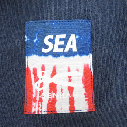 WIND AND SEA | ウィンダンシーウインダンシー ×DENHAM STRIPE PACHWORK SCISSORS TEE 半袖Ｔシャツ WDS-C-DHM-26-Q4-CS-05 ネイビー サイズ：XL【瀬戸大橋店】