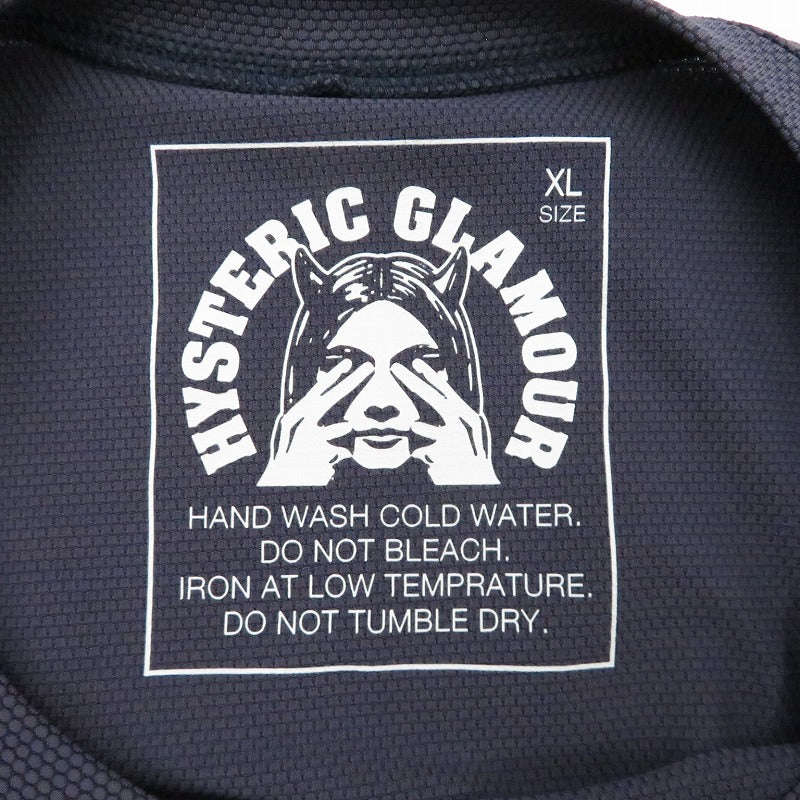 HYSTERIC GLAMOUR | ヒステリックグラマー VIXEN GIRL ファンクショナルTシャツ 半袖Ｔシャツ 02261CT40 ネイビー サイズ：XL【瀬戸大橋店】
