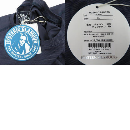 HYSTERIC GLAMOUR | ヒステリックグラマー VIXEN GIRL ファンクショナルTシャツ 半袖Ｔシャツ 02261CT40 ネイビー サイズ：XL【瀬戸大橋店】