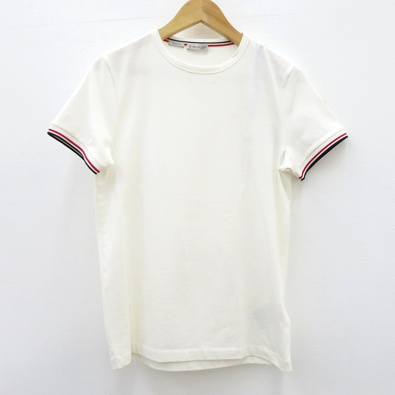 MONCLER | モンクレール MAGLIA T-SHIRT 半袖Ｔシャツ G10918C71600 ホワイト サイズ：S【瀬戸大橋店】